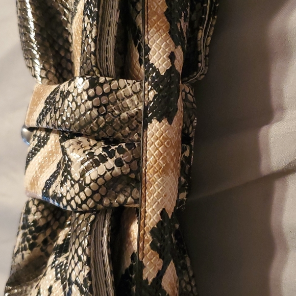 NWOT Jessica Simpson faux snake skin clutch. - Picture 7 of 7
